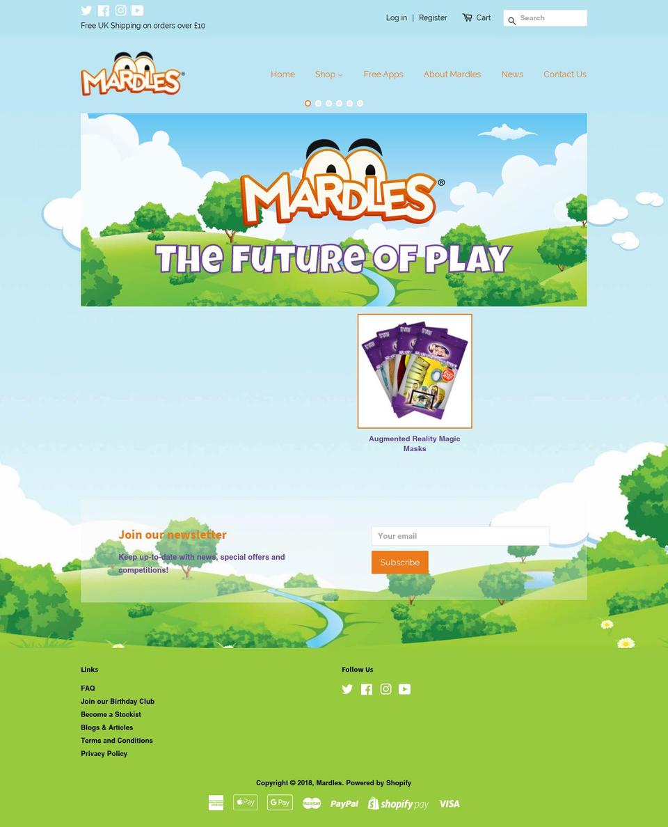 mardles.com — Shopify storefront screenshot
