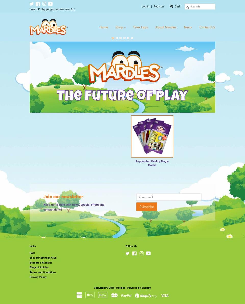 mardleslife.com shopify website screenshot