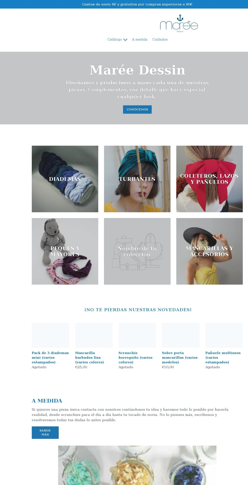 mareedessin.com shopify website screenshot