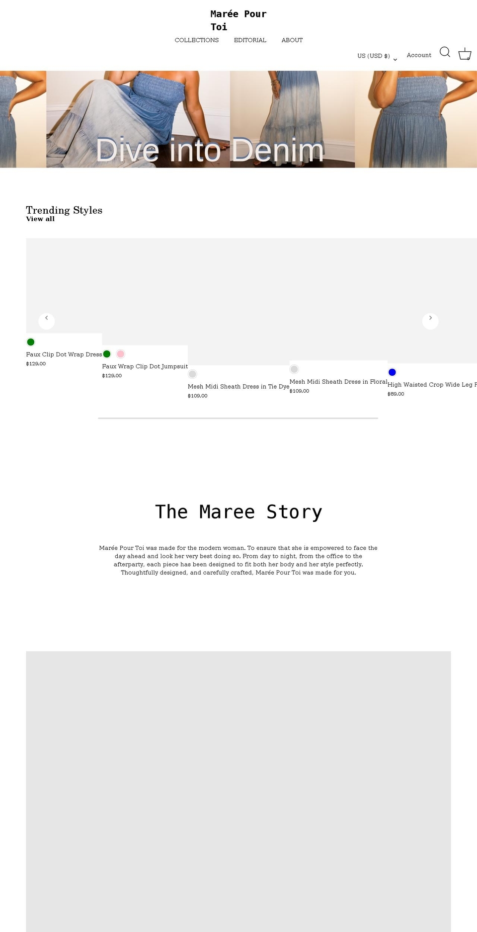 mareepourtoi.com shopify website screenshot