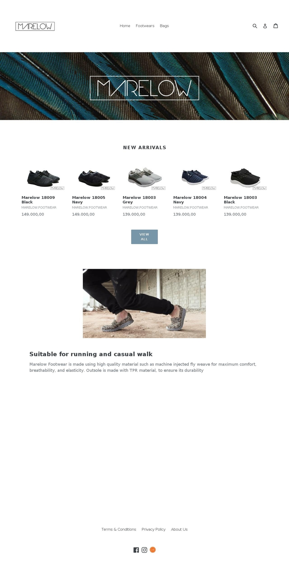 marelow.com — Shopify storefront screenshot