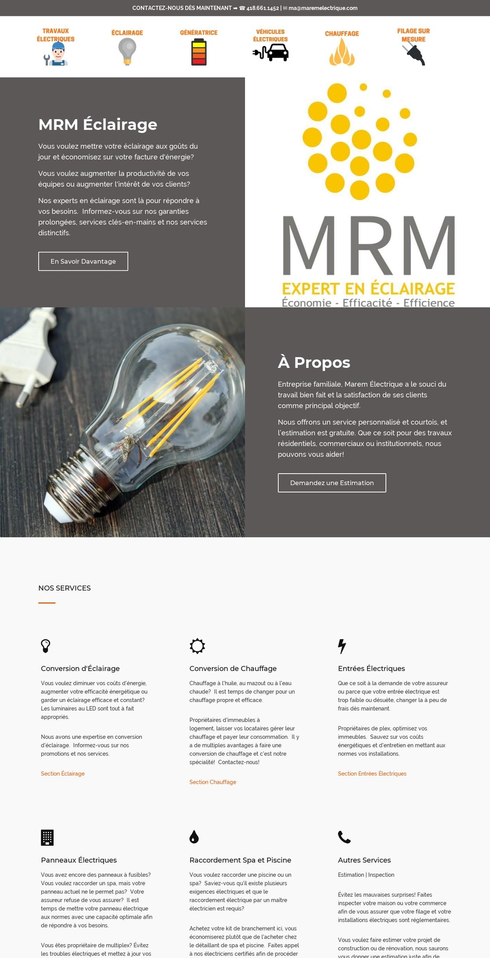 maremelectrique.com — Shopify storefront screenshot