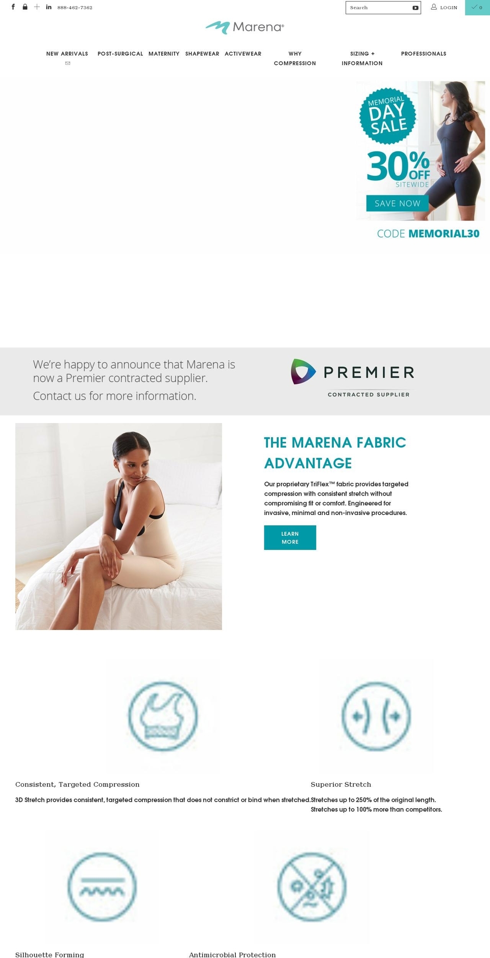 marena.com shopify website screenshot