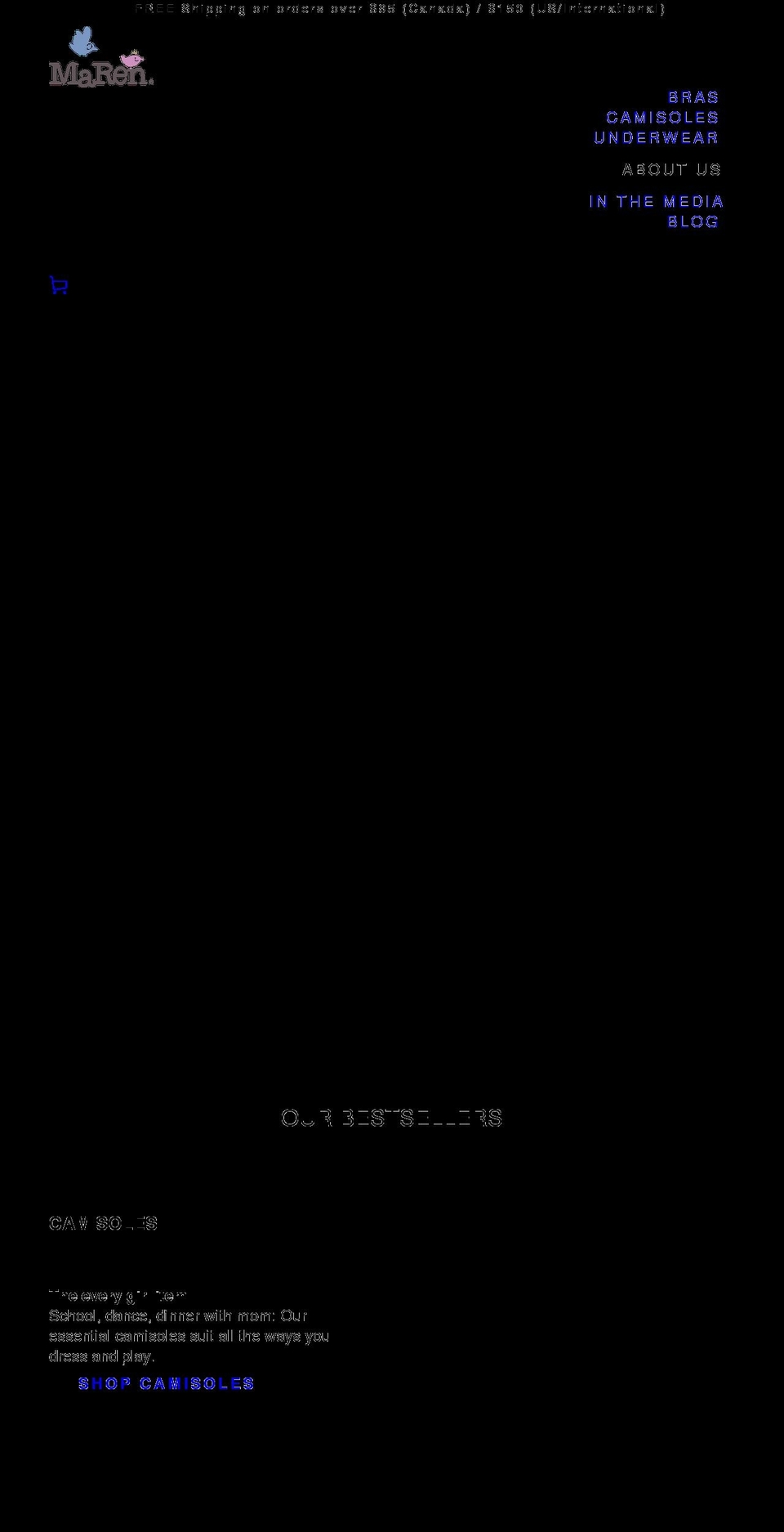 marendesigns.com shopify website screenshot