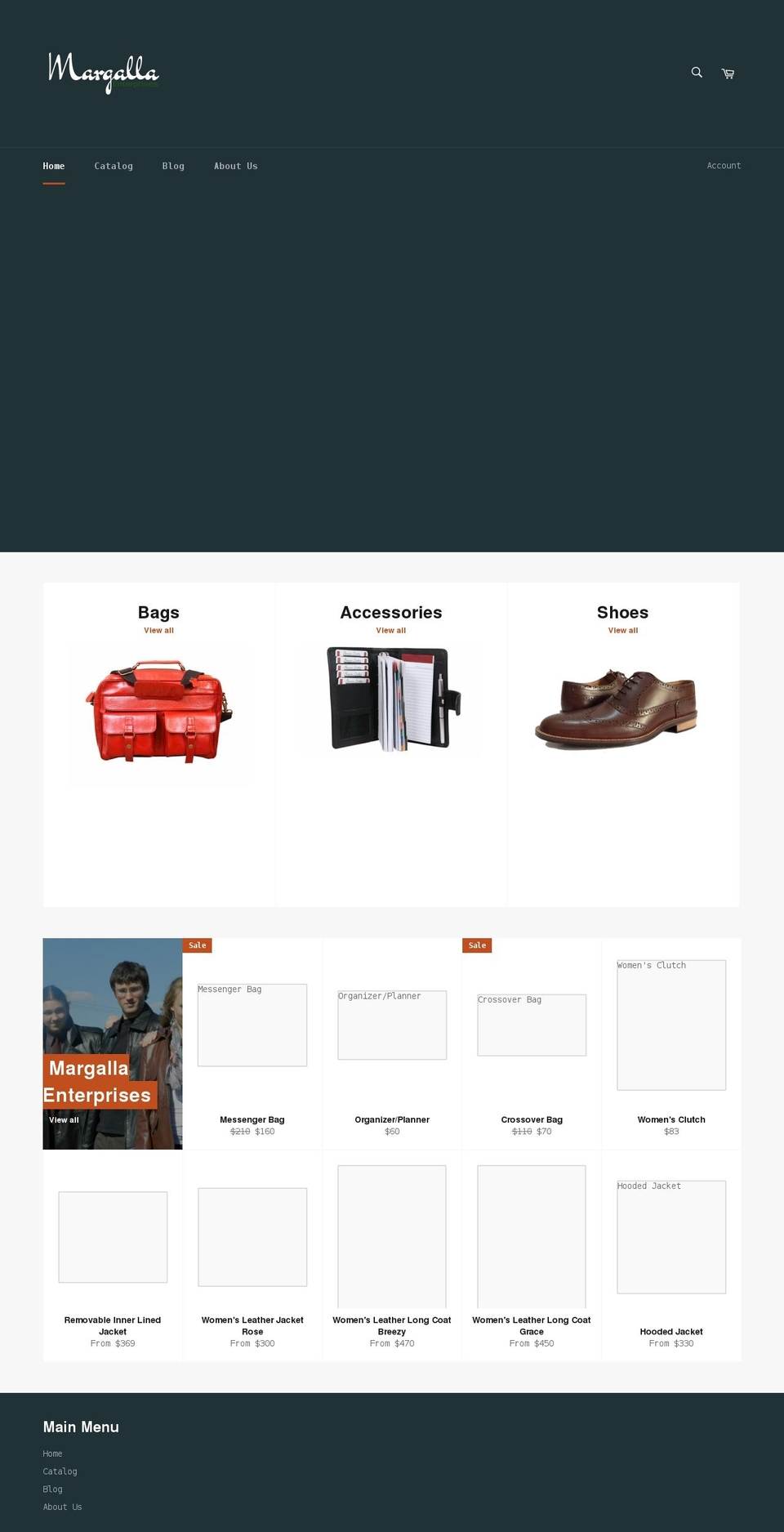margallaenterprises.ca shopify website screenshot