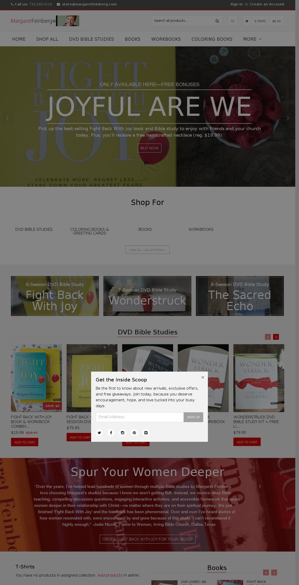 Icon Shopify theme site example margaretfeinbergstore.com