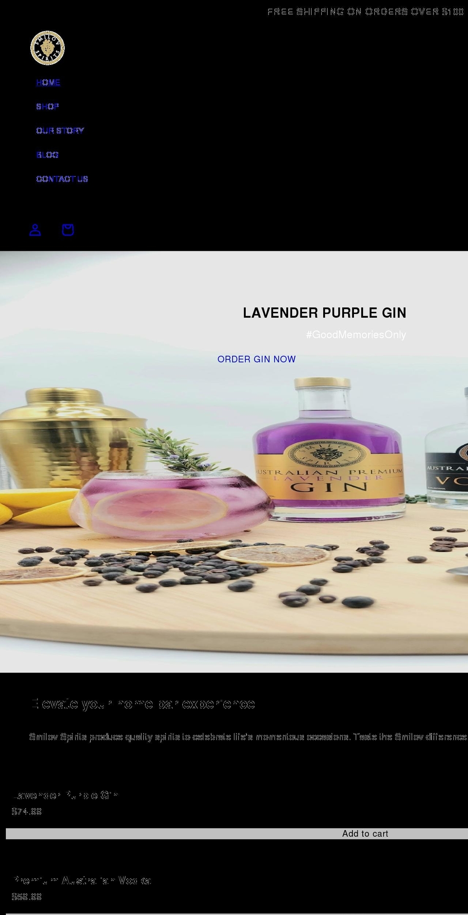 margaretriverdistillery.com.au shopify website screenshot