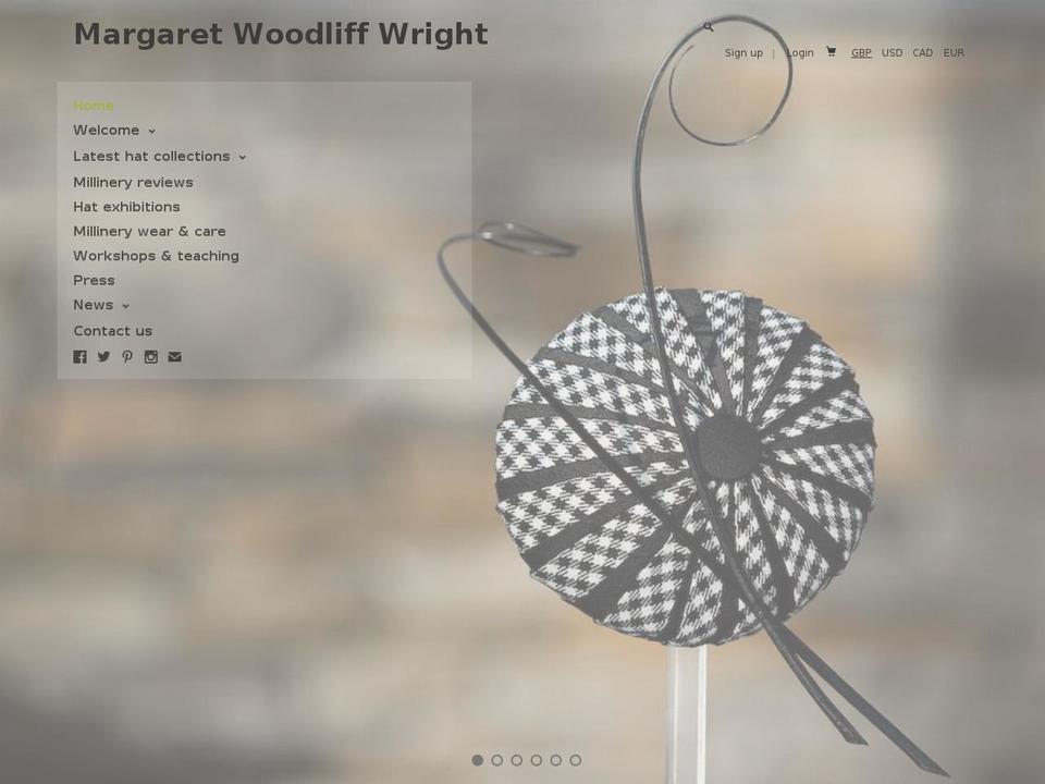 margaretwoodliffwright.com shopify website screenshot