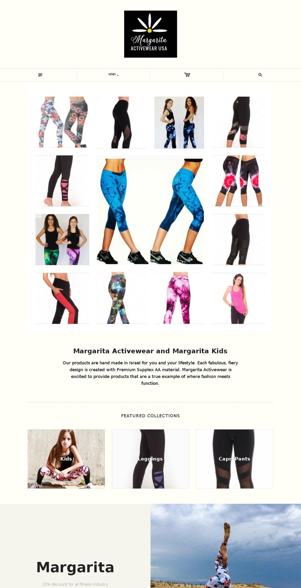 margaritaclothing.com shopify website screenshot
