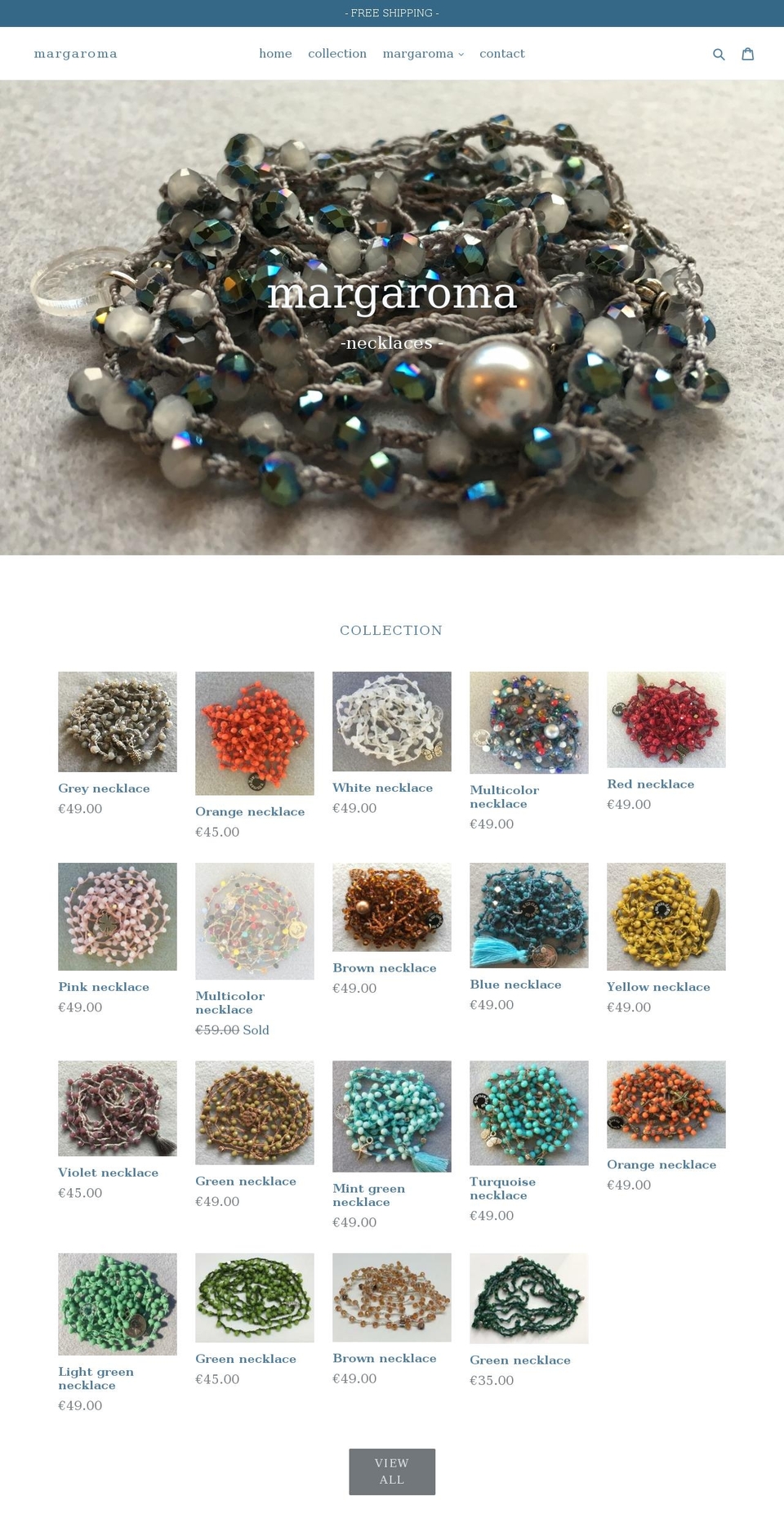 margaroma.com — Shopify storefront screenshot