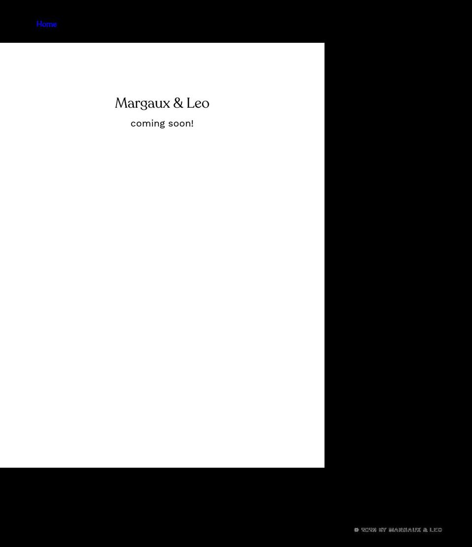 margauxandleo.com shopify website screenshot