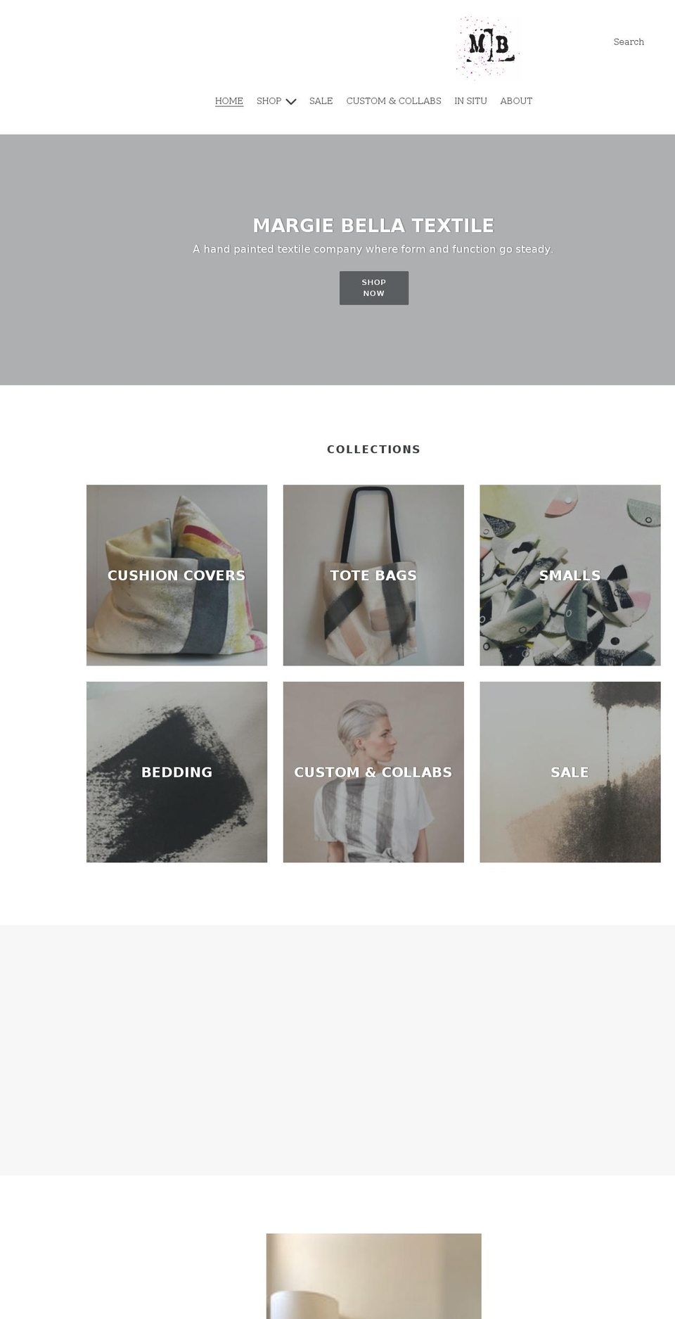 margiebella.com shopify website screenshot