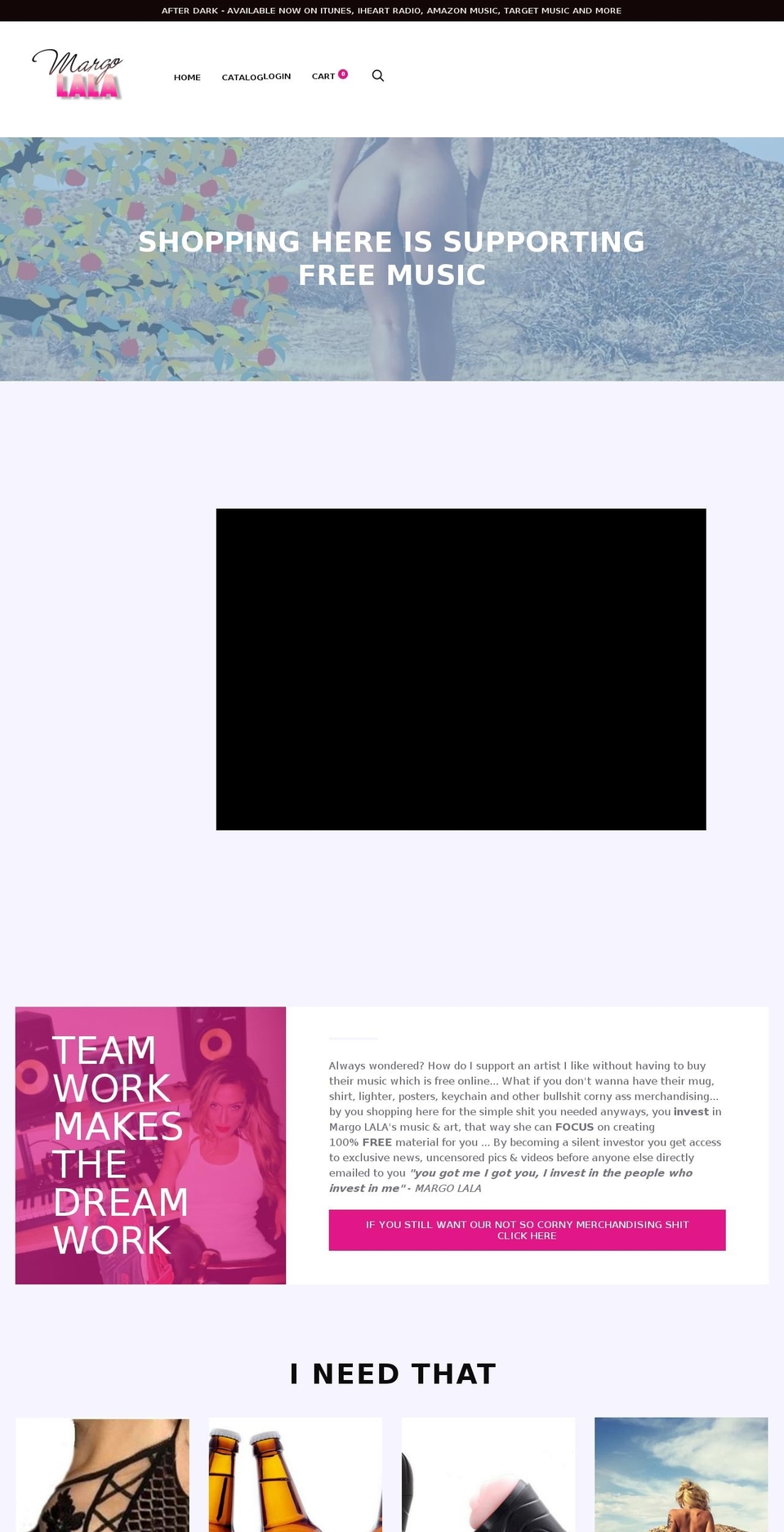 margolala.com shopify website screenshot