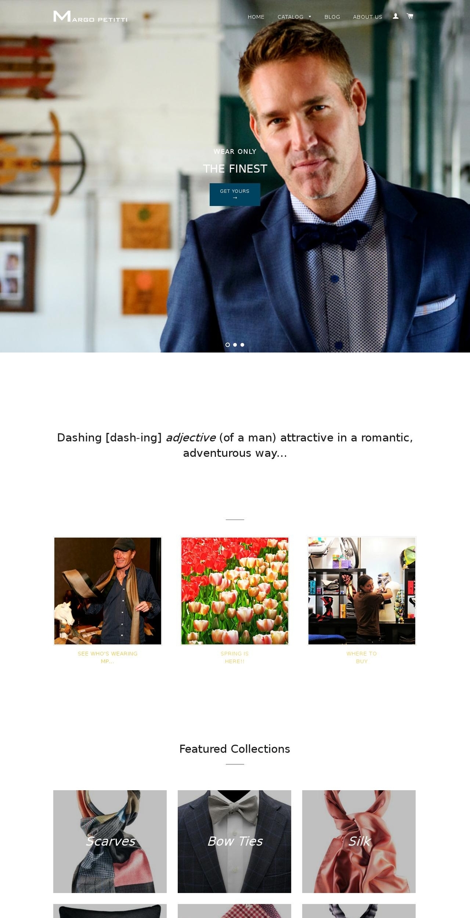 margopetitti.com shopify website screenshot