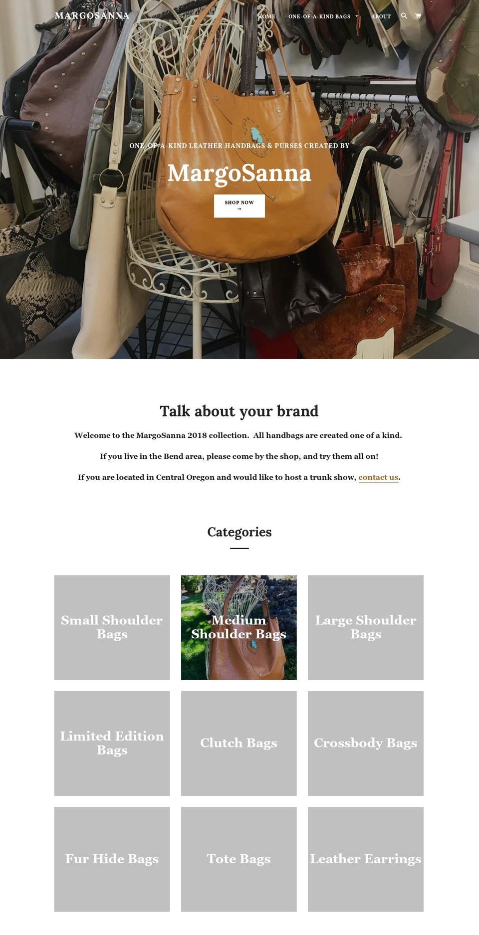 margosanna.com shopify website screenshot