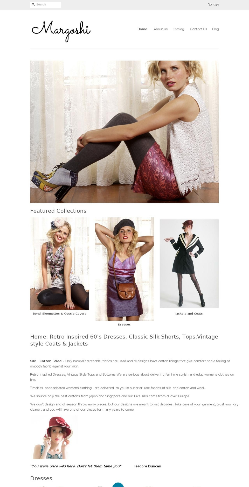 margoshi.com shopify website screenshot