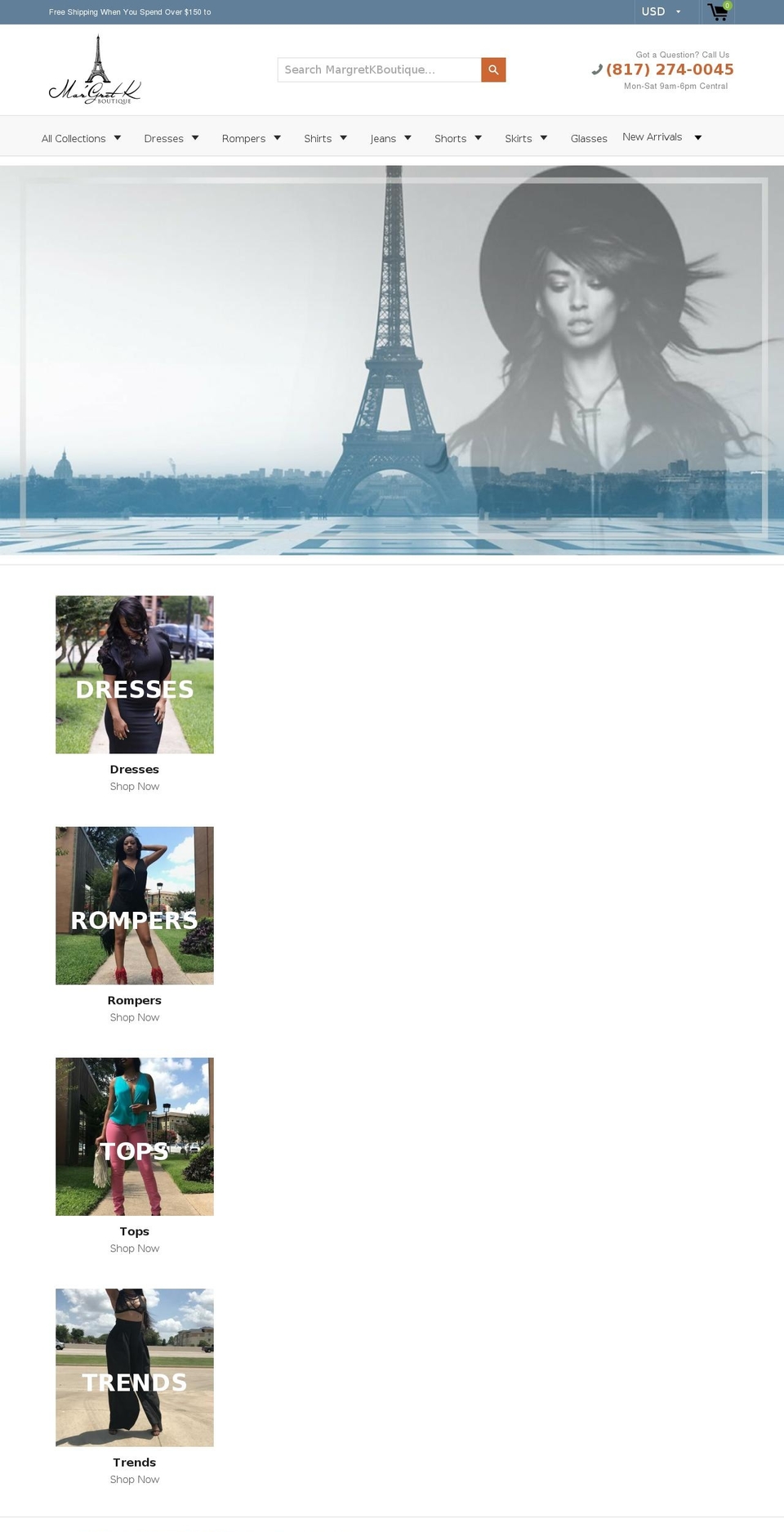 beseen-254 Shopify theme site example margretkboutique.com