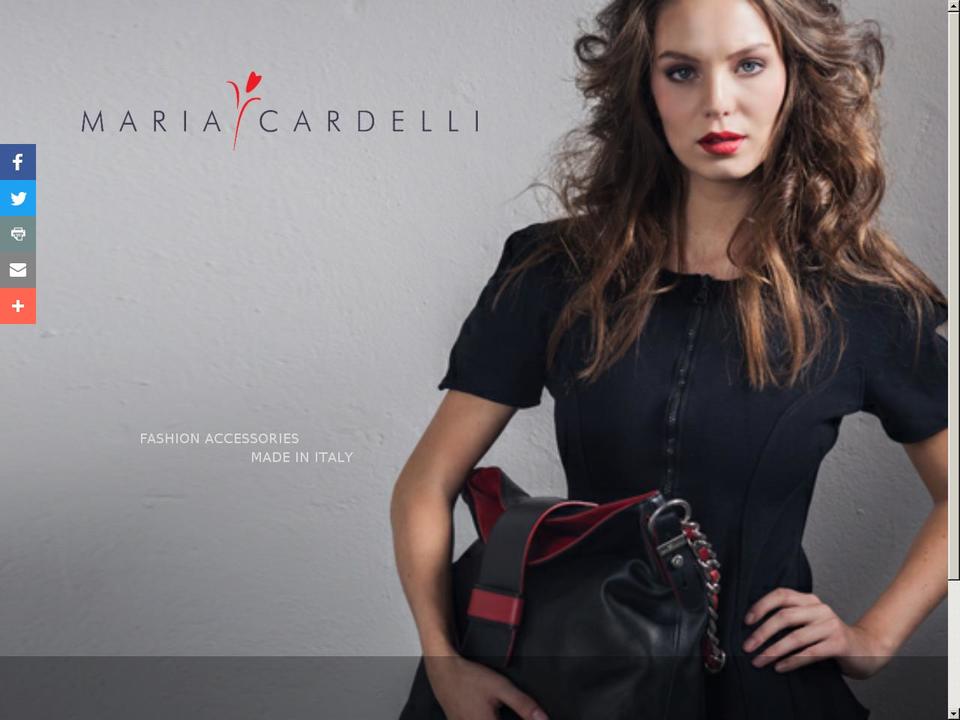 mariacardelli.com shopify website screenshot