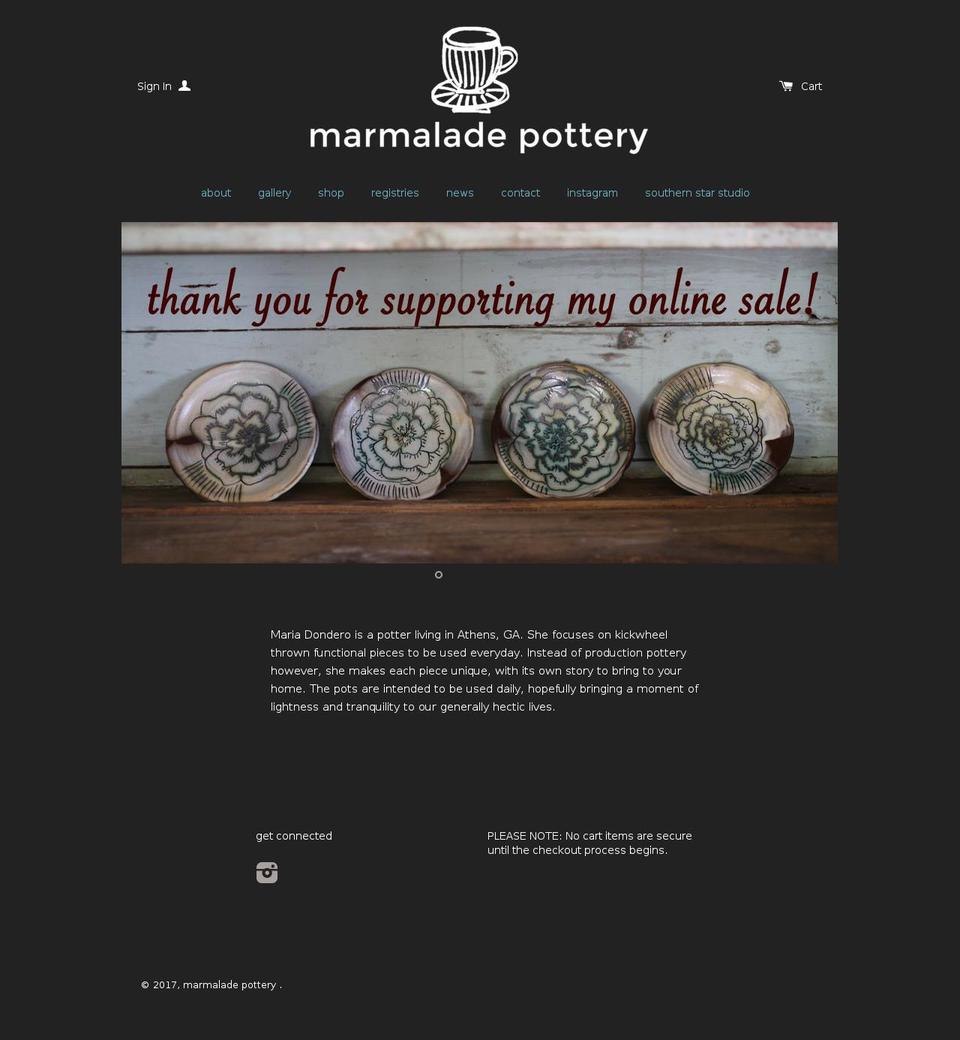 mariadondero.com shopify website screenshot