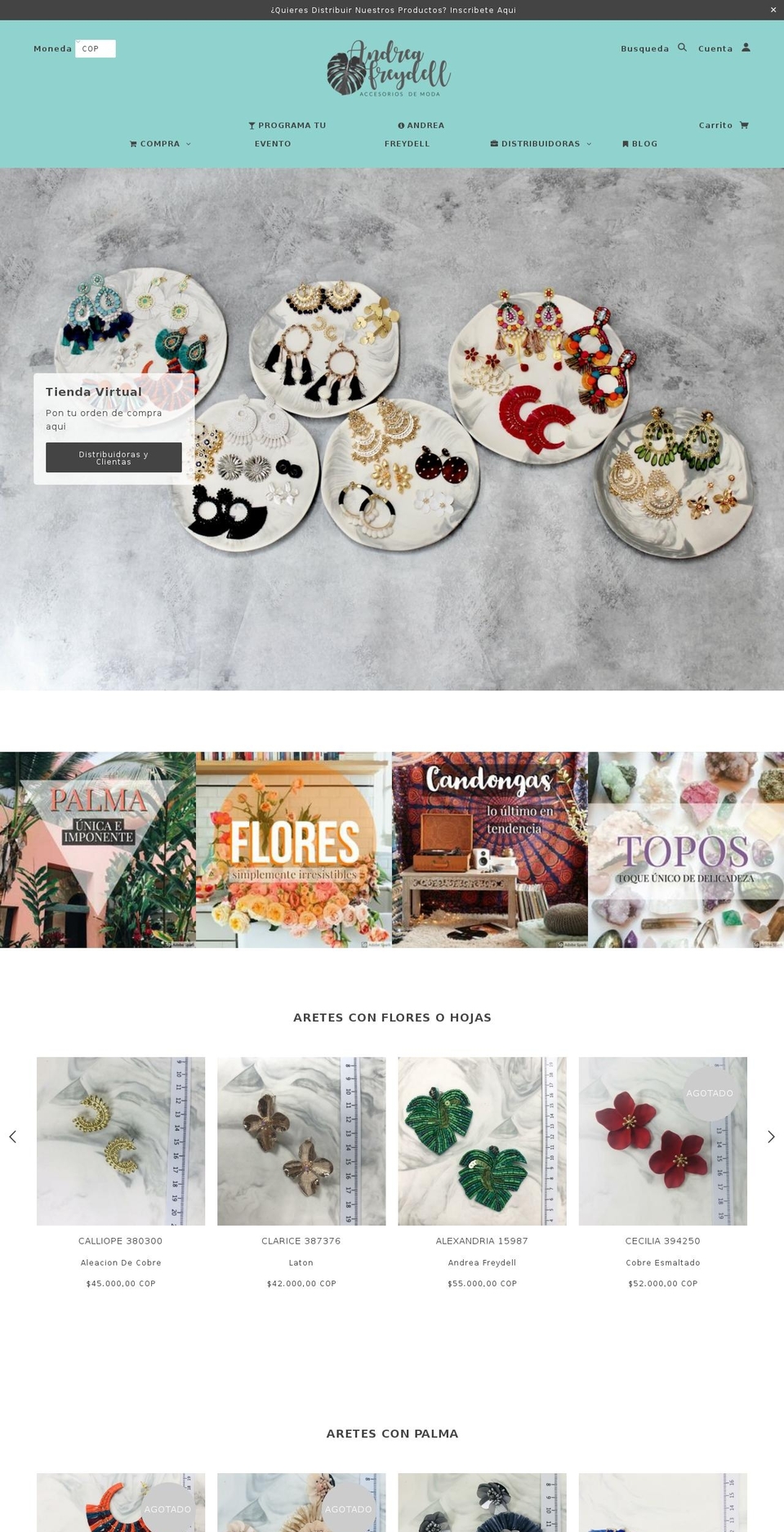 mariafreydell.com — Shopify storefront screenshot