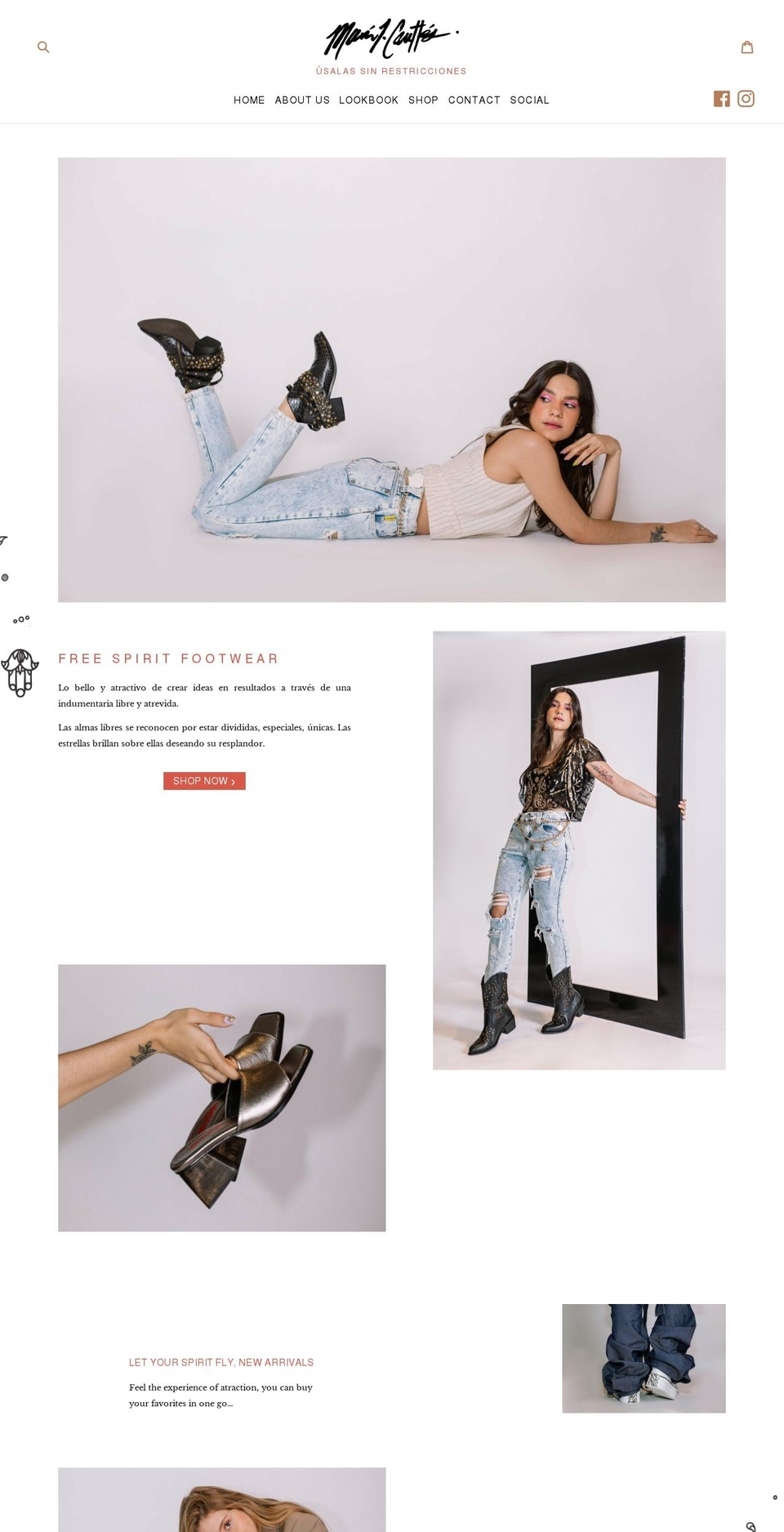 mariajcorttes.com — Shopify storefront screenshot