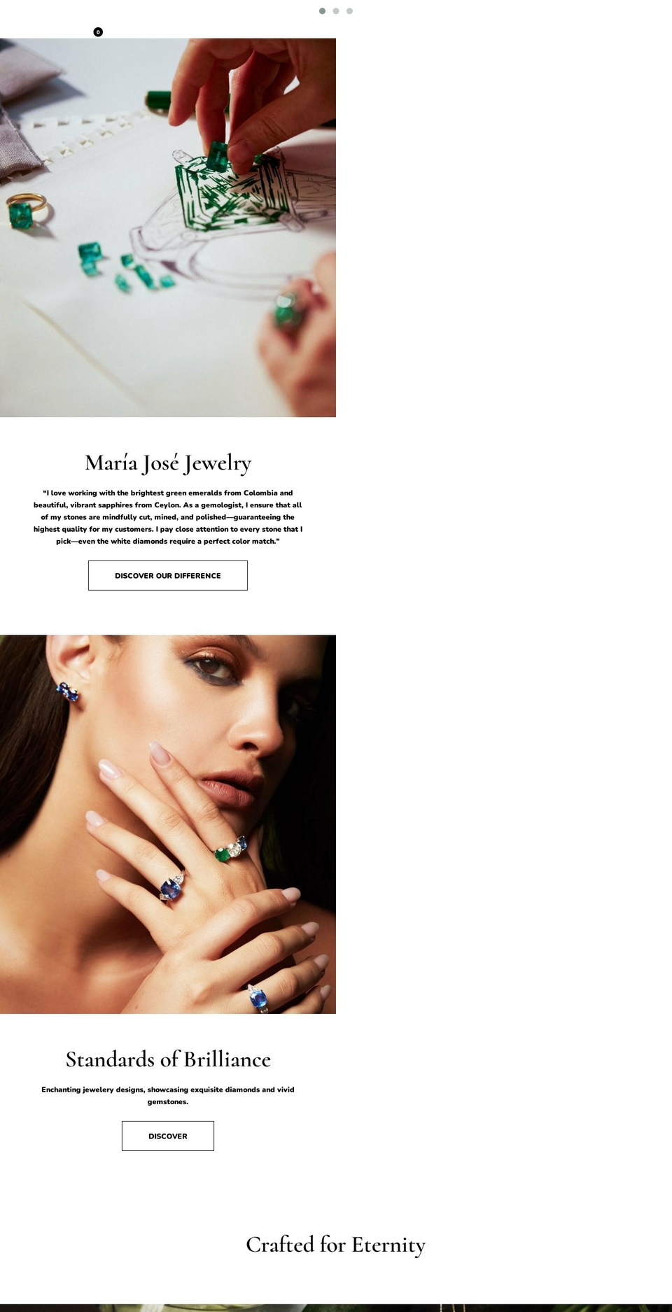 mariajosejewelry.com shopify website screenshot