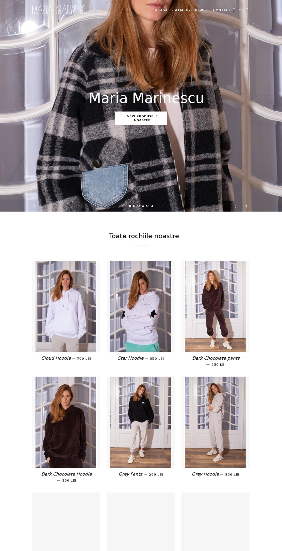 mariamarinescu.ro shopify website screenshot