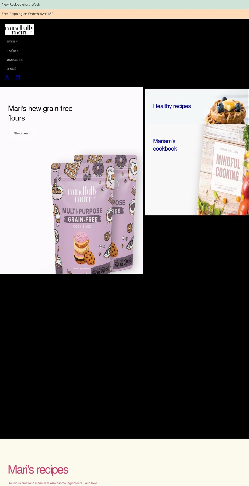 mariamgoods.com shopify website screenshot