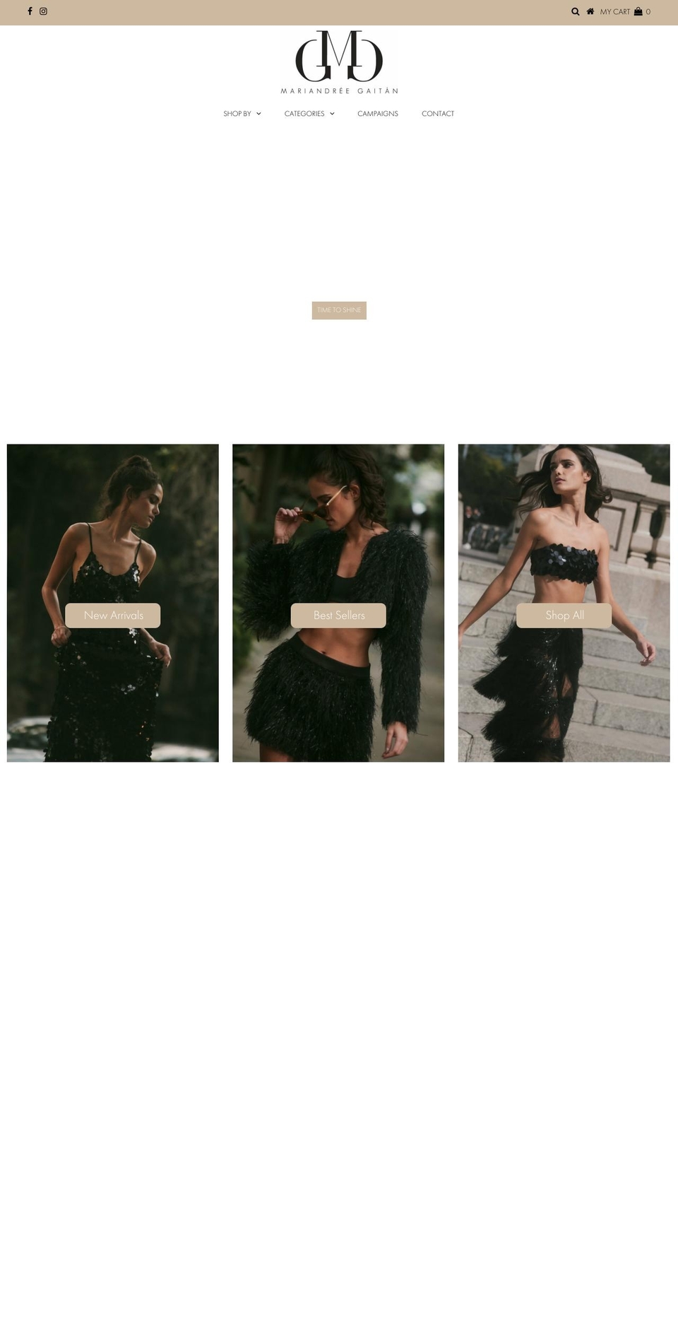 mariandreegaitan.com shopify website screenshot
