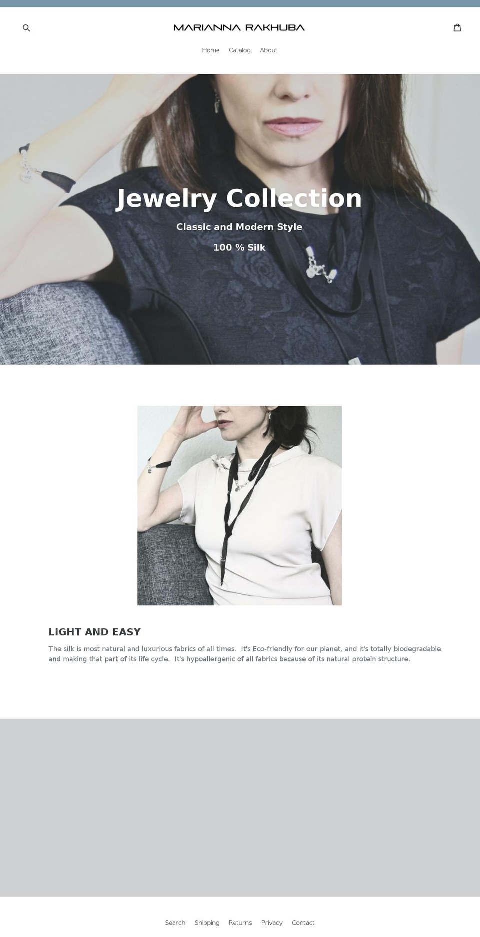mariannarakhuba.com — Shopify storefront screenshot