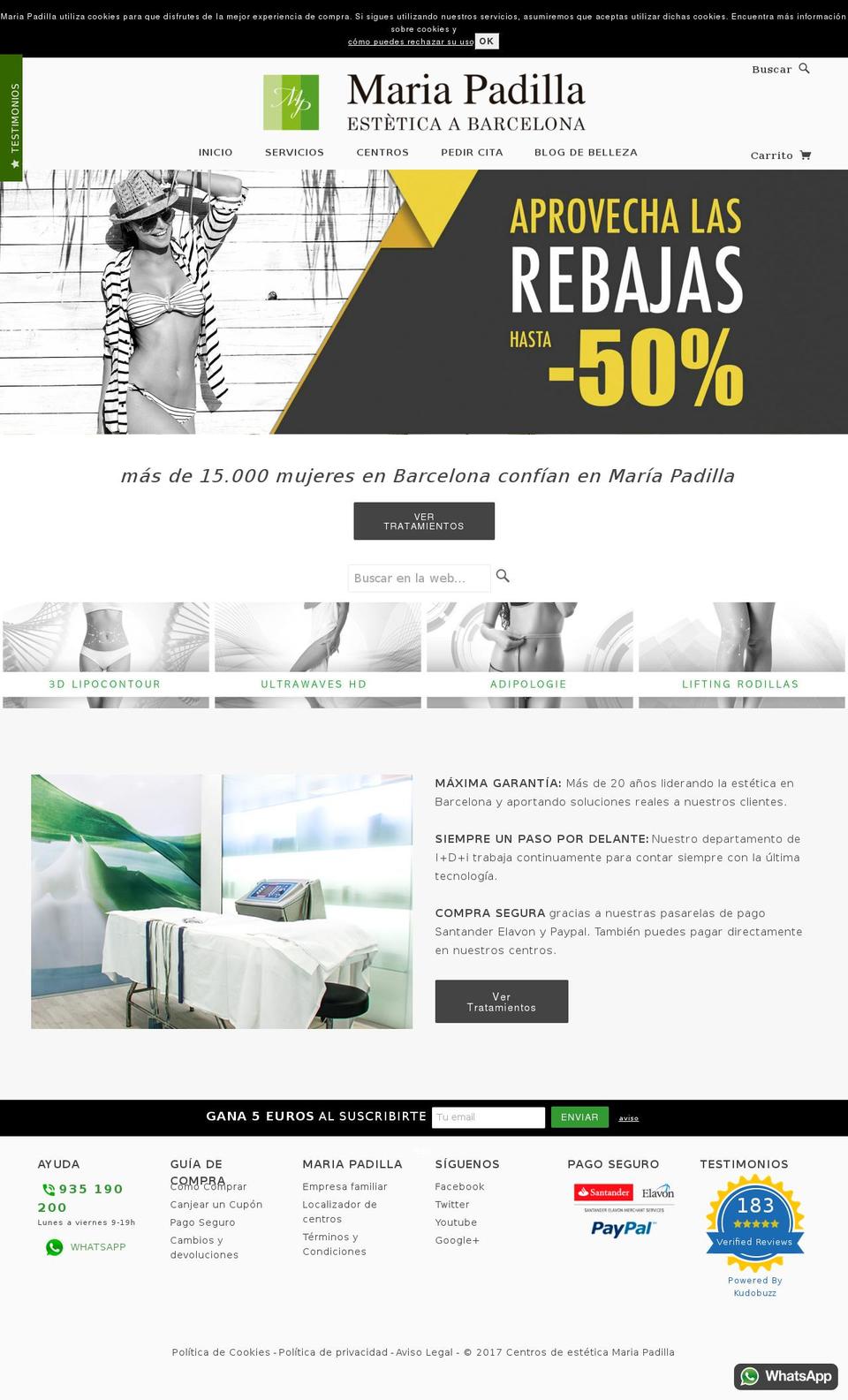 mariapadilla.es shopify website screenshot