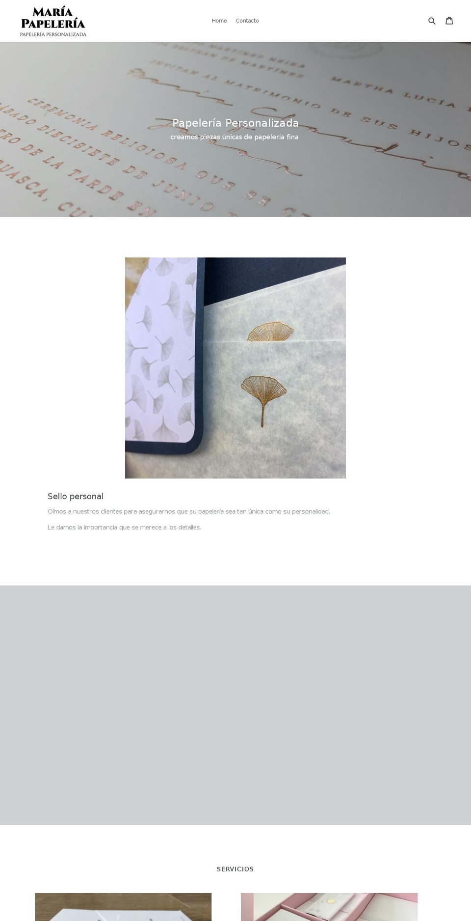 mariapapeleria.com shopify website screenshot