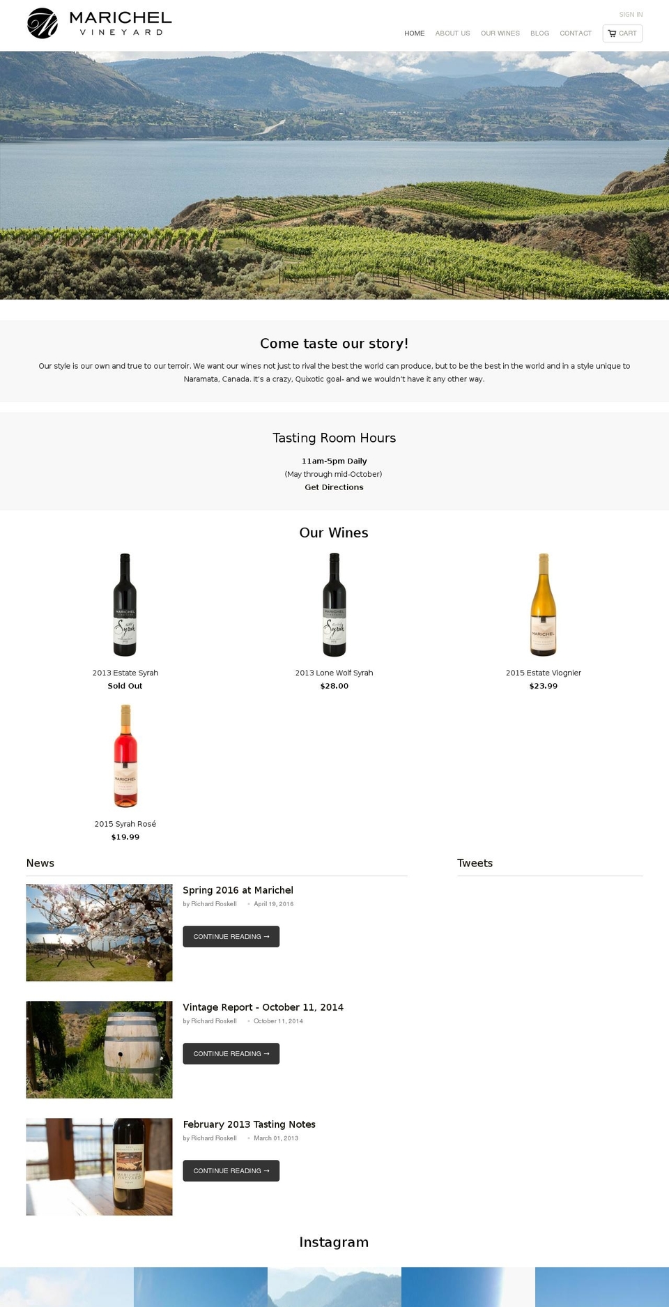 Taste Shopify theme site example marichel.ca