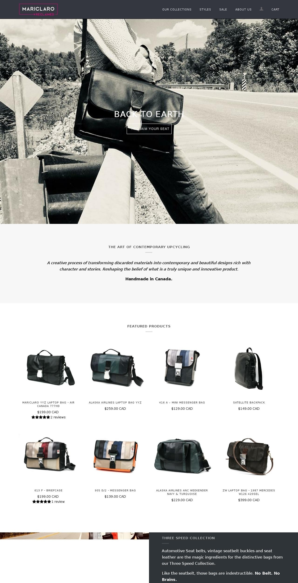 mariclaro.at shopify website screenshot