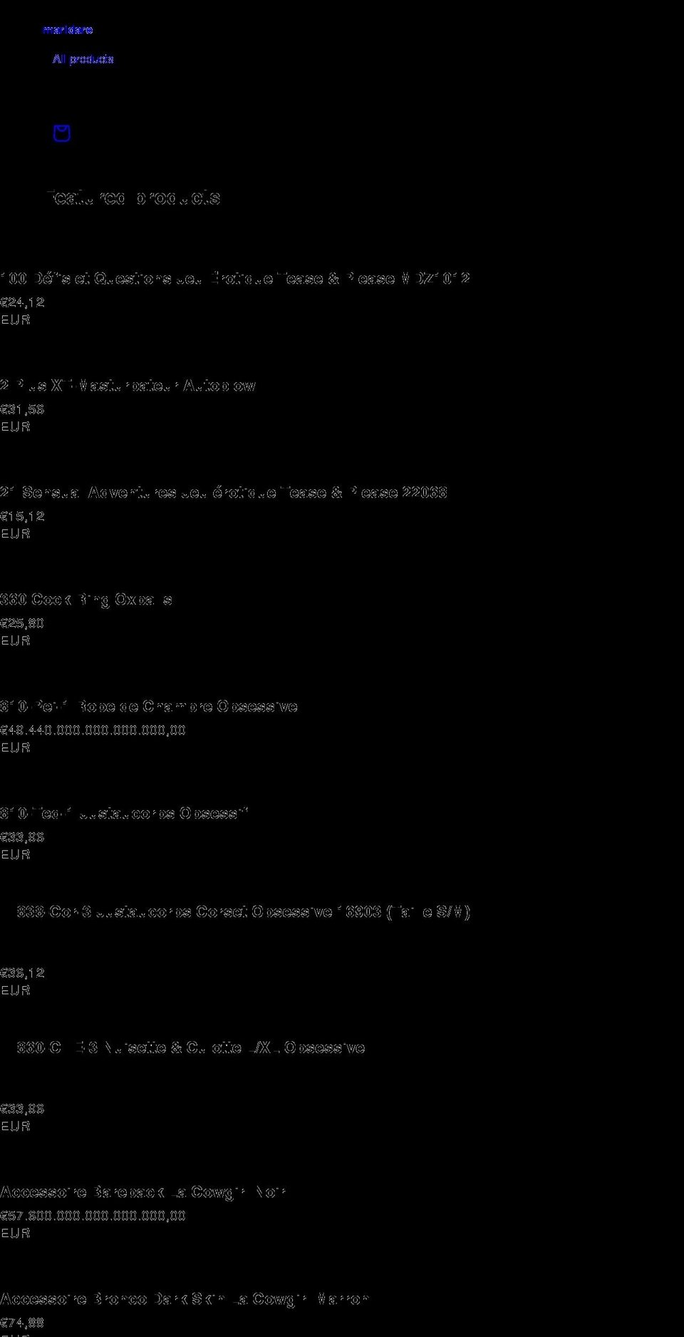 maridare.com shopify website screenshot