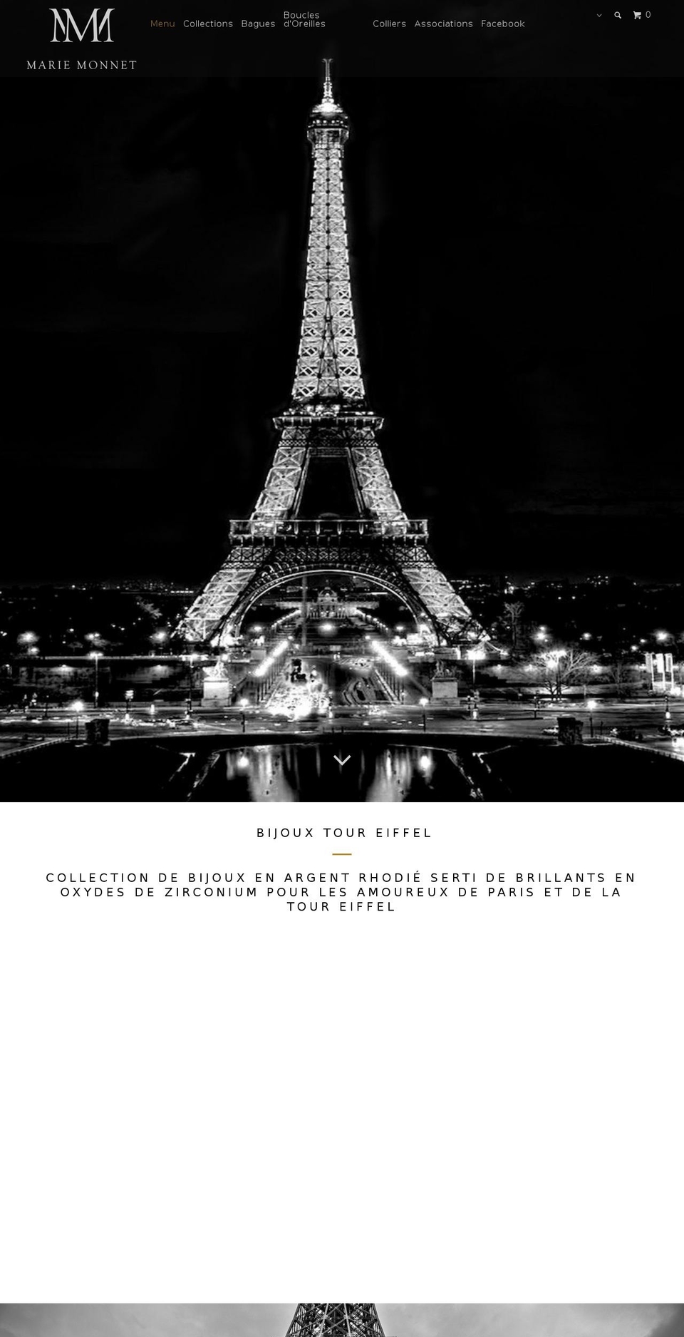 marie-monnet.com — Shopify storefront screenshot