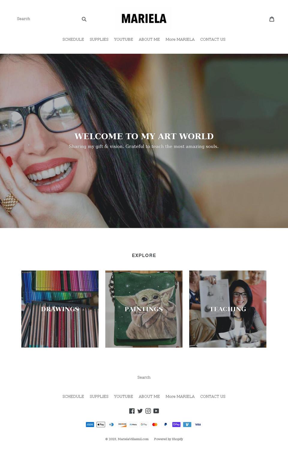marielavillasmil.com shopify website screenshot
