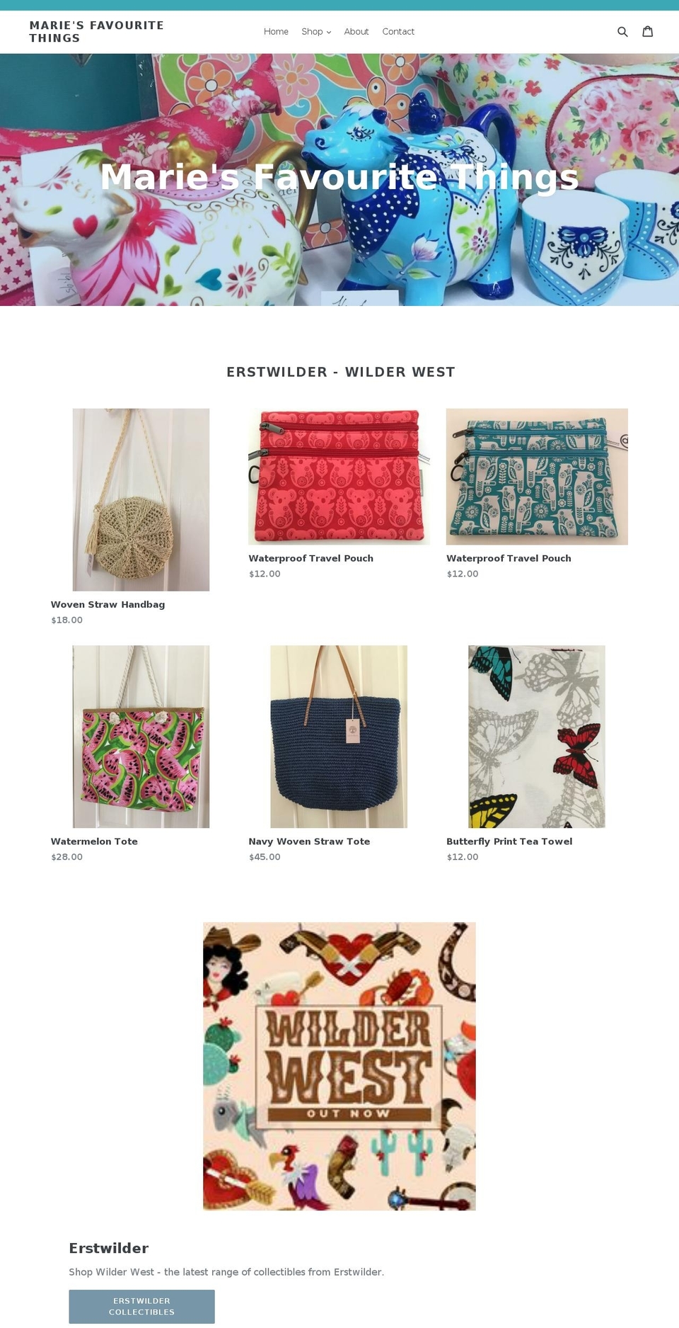 marieslushflowersandgifts.com — Shopify storefront screenshot