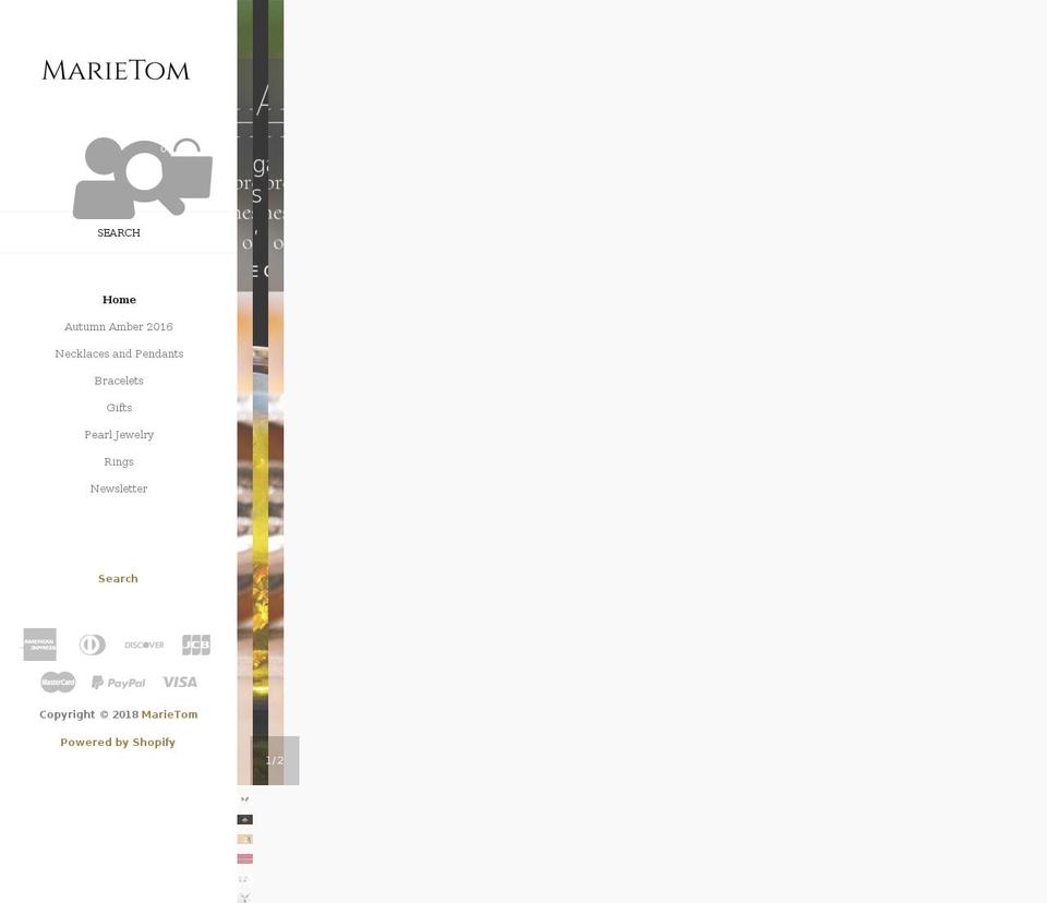 marietom.com — Shopify storefront screenshot