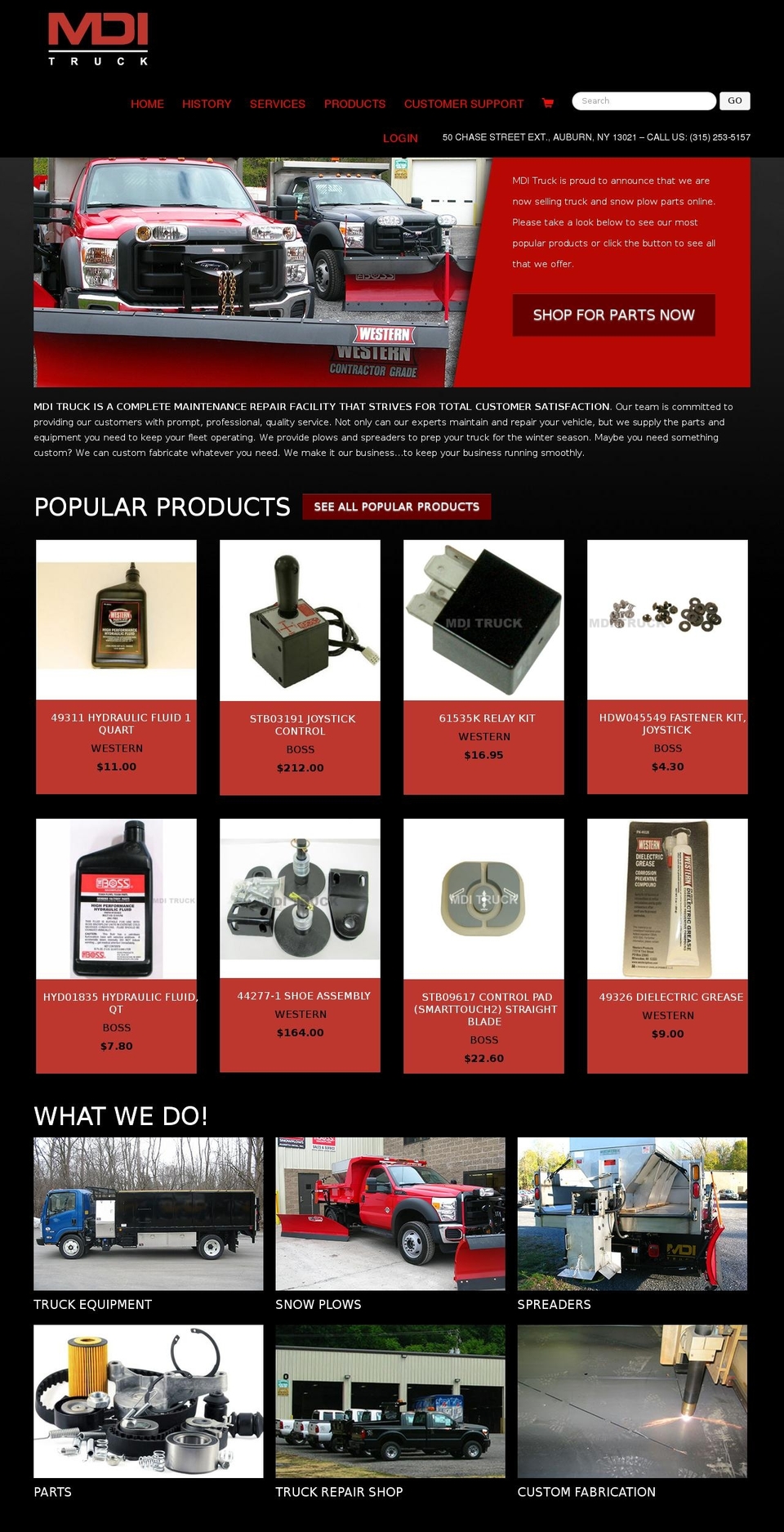 mariettadiesel.com shopify website screenshot