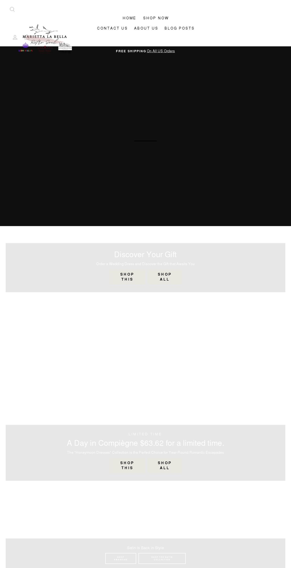 mariettalabella.com shopify website screenshot