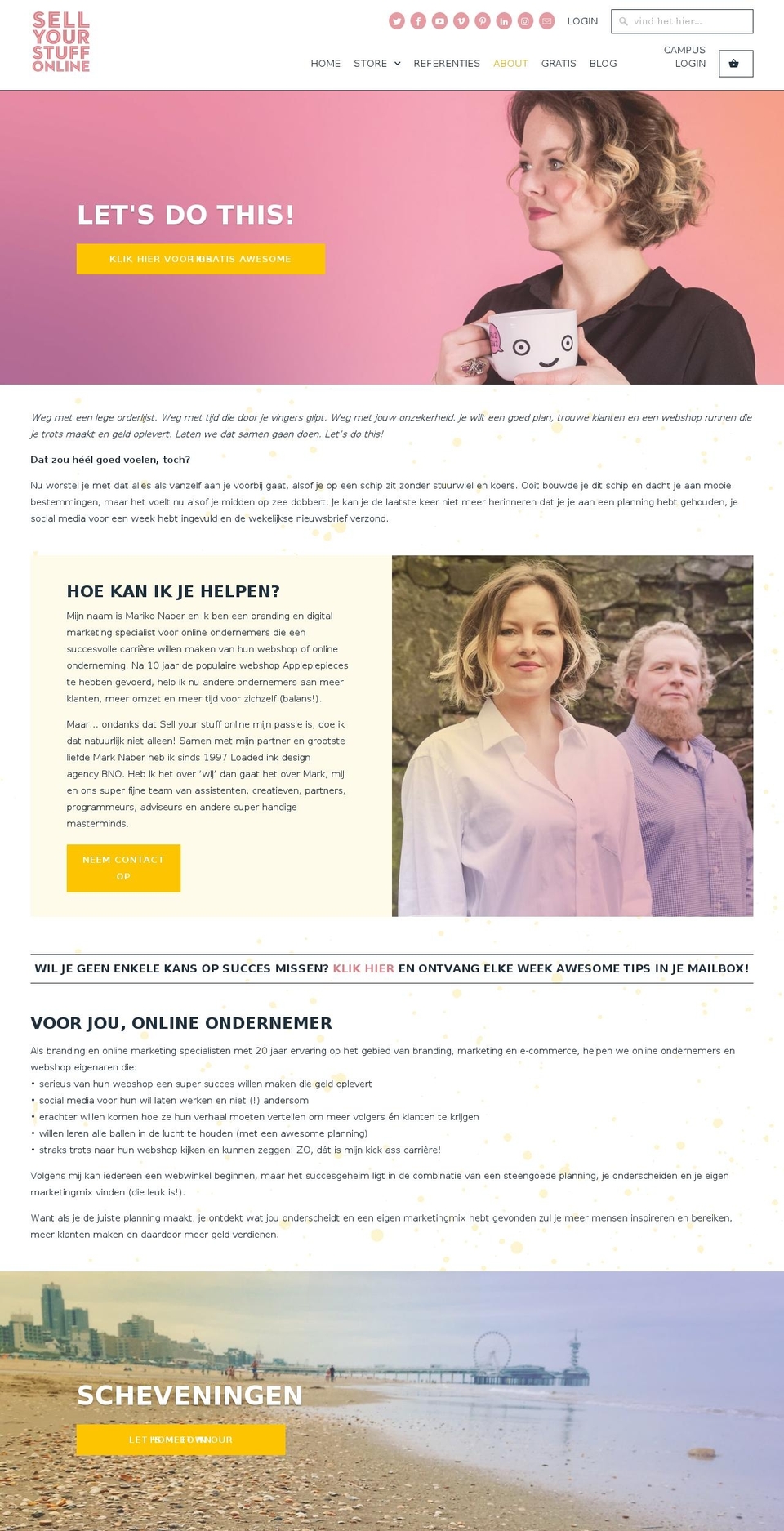 marikonaber.com — Shopify storefront screenshot