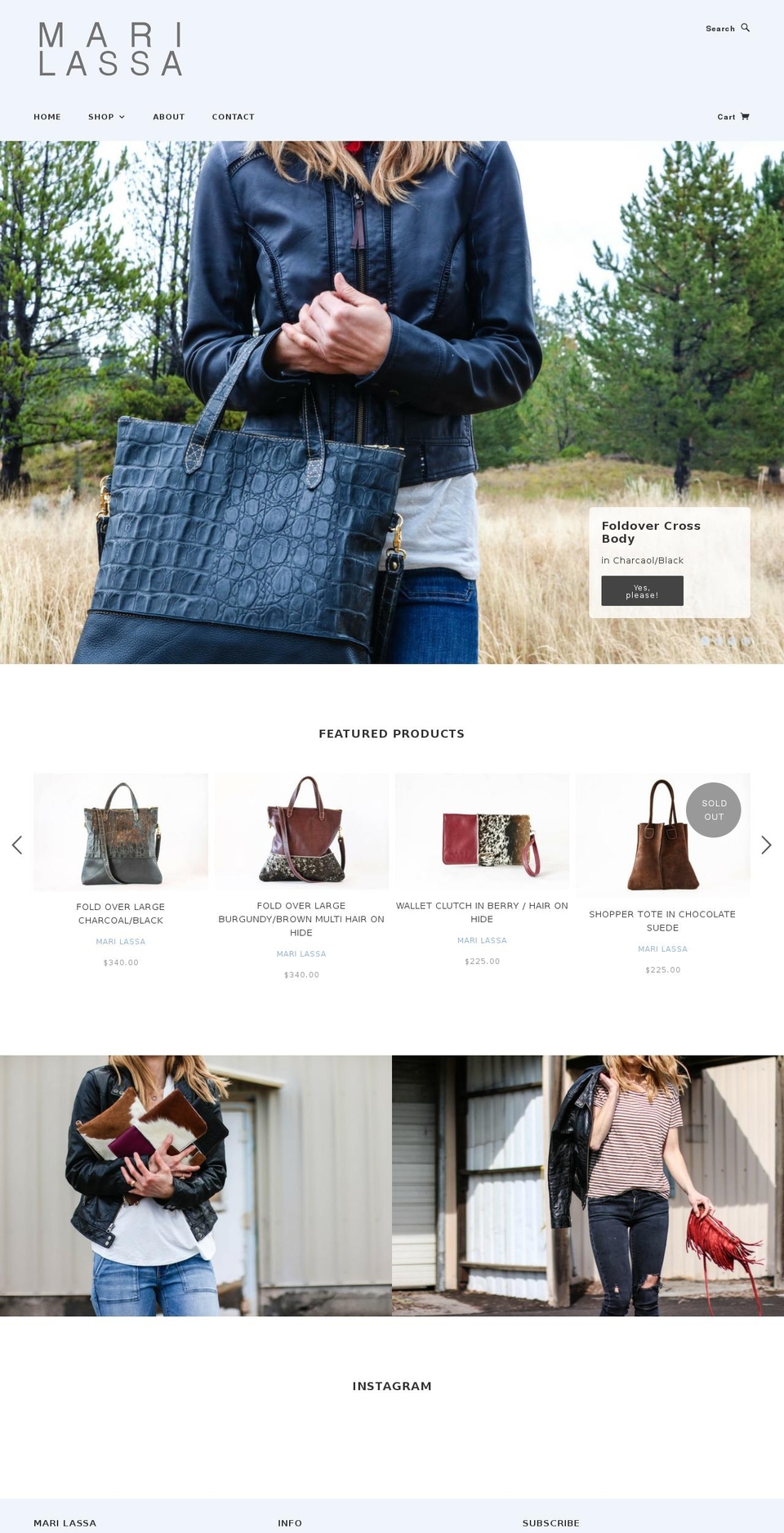 marilassa.com shopify website screenshot