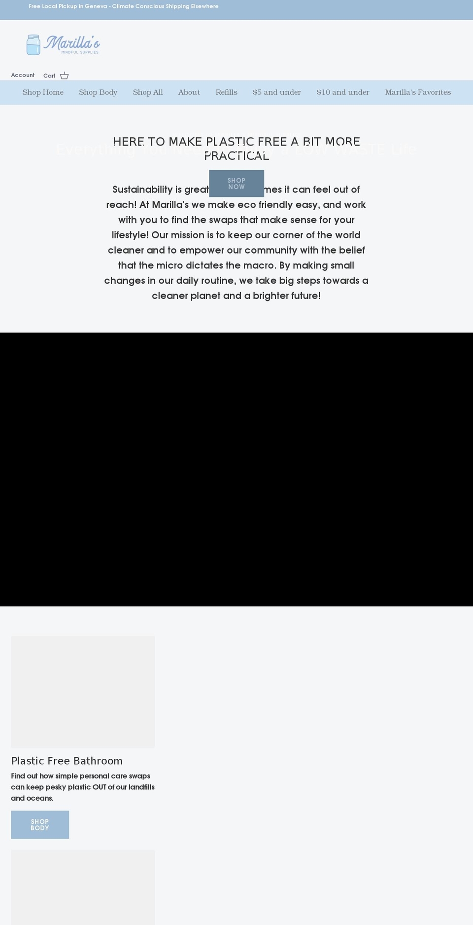 marillas.com shopify website screenshot