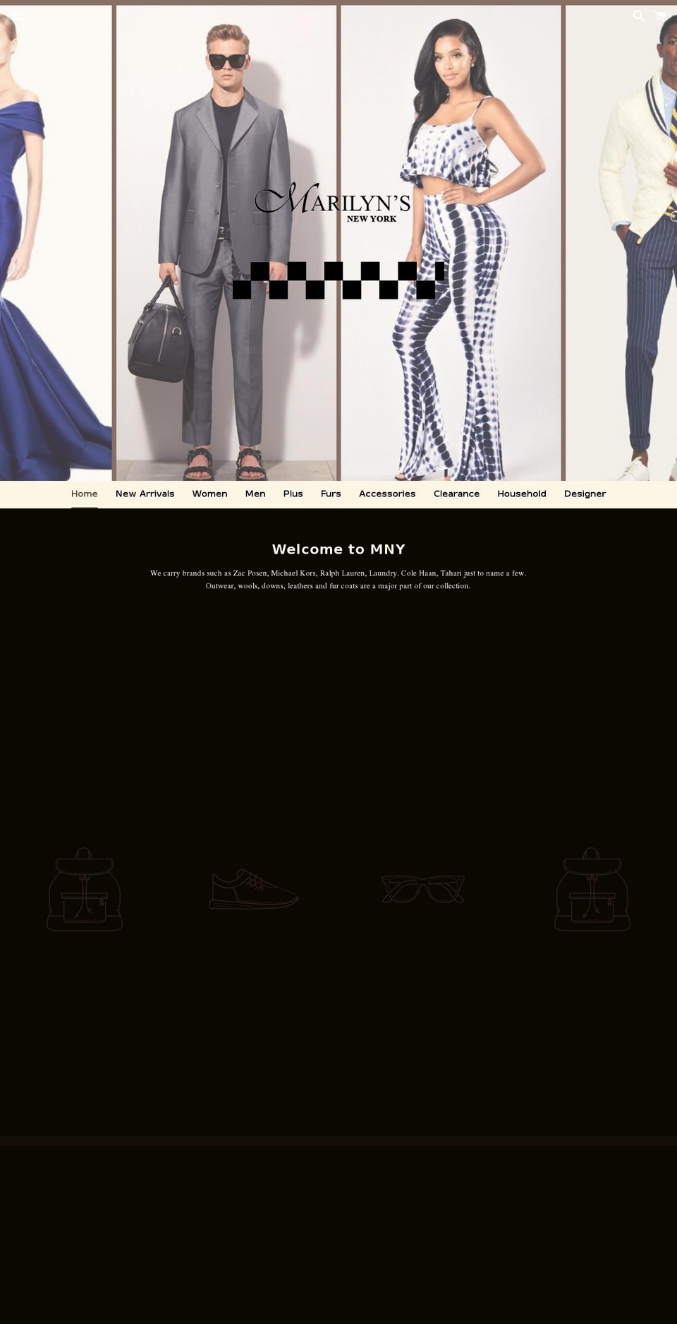 marilynsnewyork.com — Shopify storefront screenshot