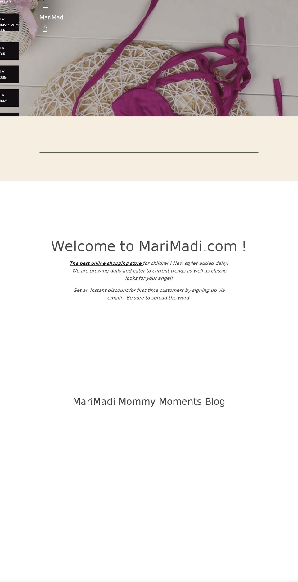 marimadi.com — Shopify storefront screenshot