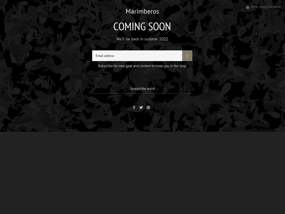 Marimbero Shopify theme site example marimbero.myshopify.com