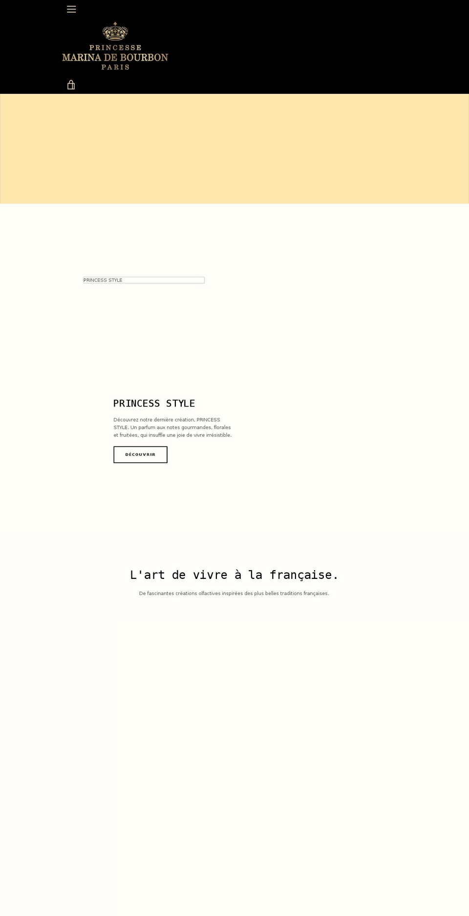 marinadebourbon.com shopify website screenshot