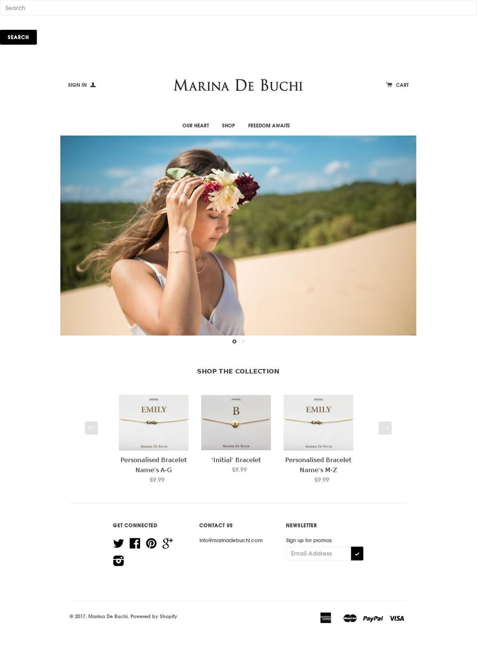 marinadebuchi.com shopify website screenshot
