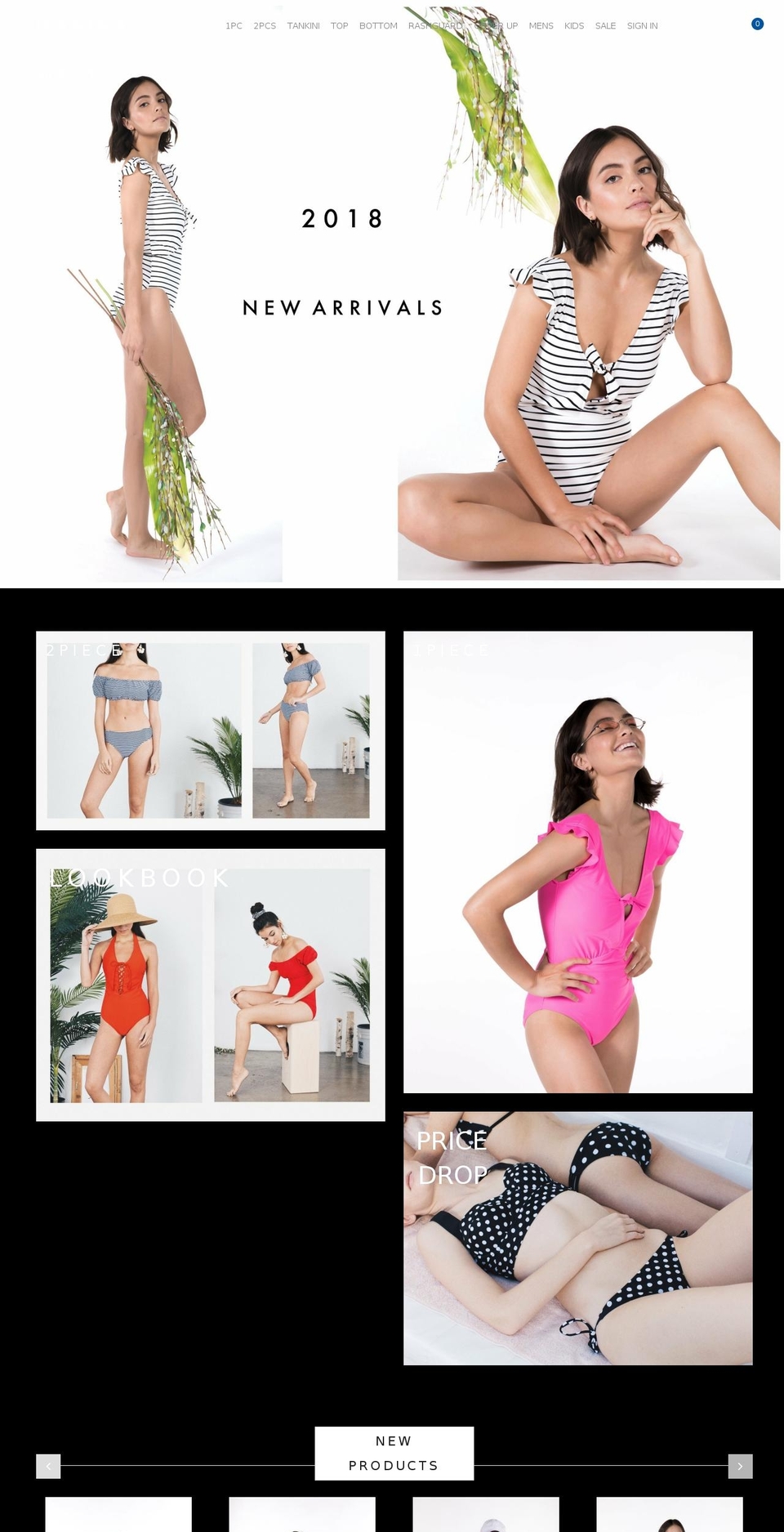 index Shopify theme site example marinawestswim.com